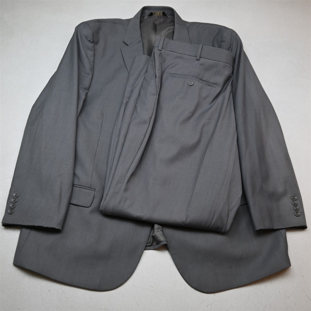 Caravelli 50L 42x32 Light Gray Mens Jacket Pants Suit